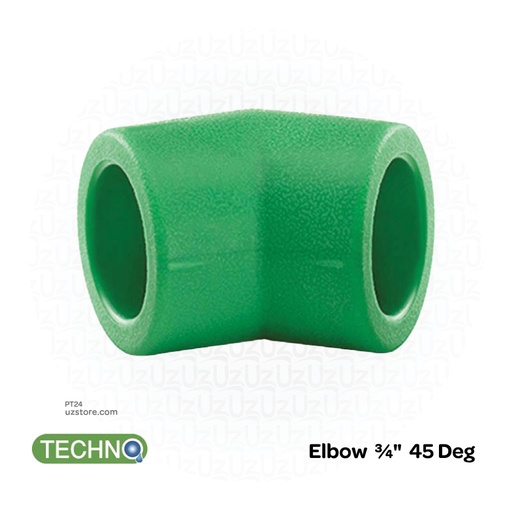 [PT24] Elbow ¾" 45 Deg ( Techno )