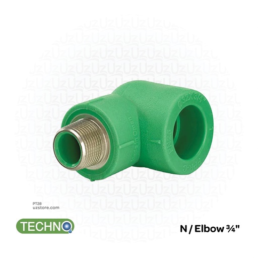 [PT28] Male Elbow ¾" ( Techno )