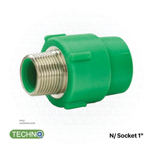 [PT47] Male Socket 1" ( Techno )
