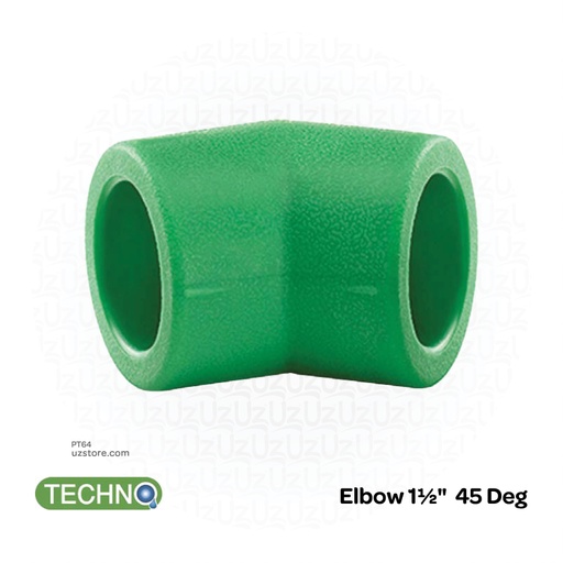 [PT64] Elbow 1½" 45 Deg ( Techno )
