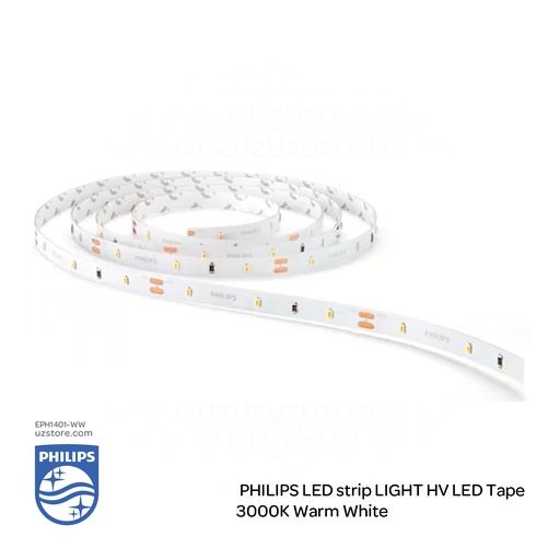 [EPH1401-WW] فيليبس إضاءة ليد شريطي، 3000 كلفن،ضوء الأبيض الدافئ
PHILIPS HV LED Tape