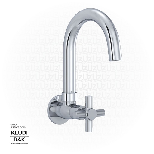 [MX1495] KLUDI RAK PREMIER X wall mount sink tap DN15 RAK34008