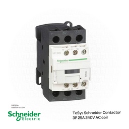 [DSC25A] TeSys Schneider Contactor 3P 25A 240V AC coil