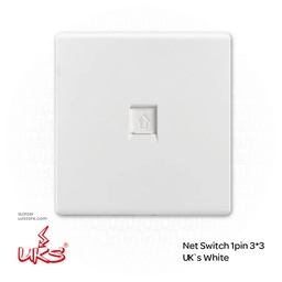[SU313W] Net Switch 1pin 3*3 UK`s White