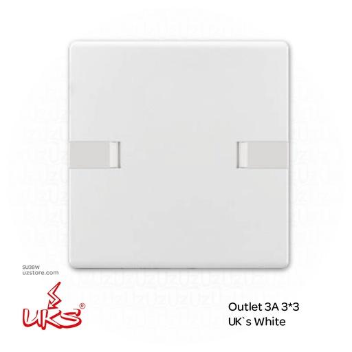 [SU38W] Outlet 3A 3*3 UK`s White (V1553)