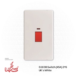 [SU64W] D.B DB Switch (45A) 3*6 UK`s White