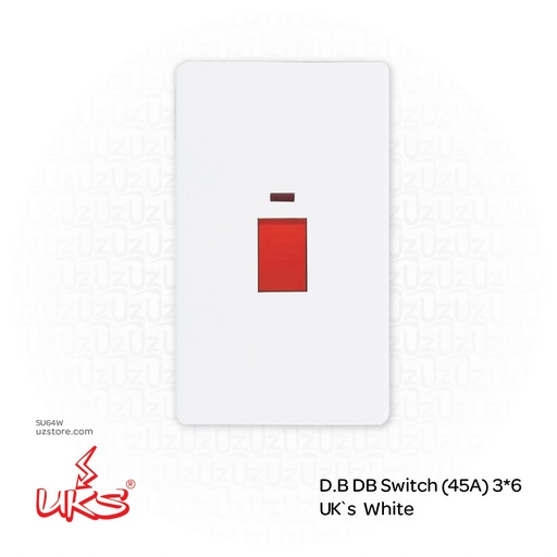 [SU64W] D.B DB Switch (45A) 3*6 UK`s White