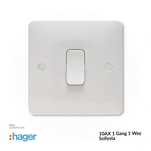 [SY11] 1 gang switch 3*3 1way Hager(Sollyster)