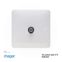 [SY311] TV switch 1pin 3*3 Hager(Sollyster)