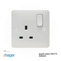 [SY36] Switch soket 13A 3*3 Hager(Sollyster)