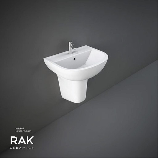 [WR105] RAK-Compact Wash Basin With Half Pedestal CO0801AWHA-CO0401AWHA
