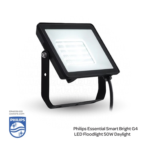 [EPH451B-50D] PHILIPS Essential Smart Bright LED Flood Light G4 LED45/CW BVP150 50W , 6500K Cool DayLight 