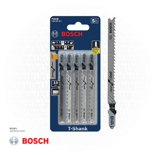 [BOw1] BOSCH HCS Jig saw blade 5pcs T101B 