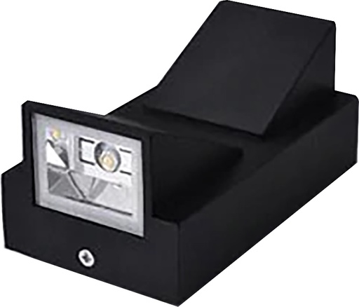 [E1300QB] LED Outdoor Wall LIGHT W01-6W WW BLACK