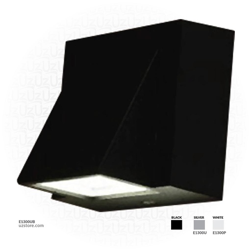 [E1300UB] LED Outdoor Wall LIGHT W02-3W WW BLACK