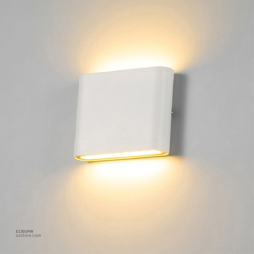 [E1301PW] مصباح جدار خارجي LED أبيض AC-44/s