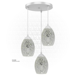 [E1152R] Trible Celling Mosaic Glass Light