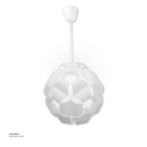 [E1055EM] White Pendant Light 95081M