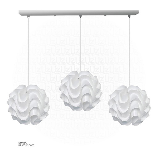 [E1055C]  Trible White Pendant Light OP-9047-3A