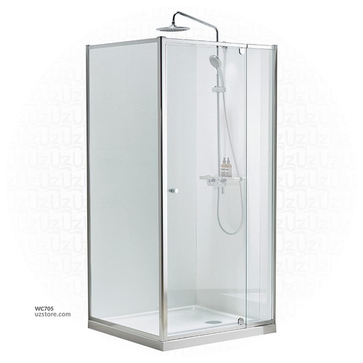 [WC705] غرفة استحمام  زجاجية مع الحوض JP002A