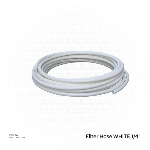 [P267-1W] Filter Hose WHITE 1/4" 
