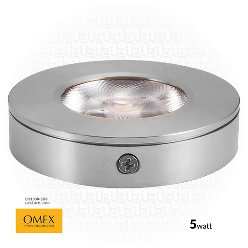 [EO1330-5DS] OMEX - Srufac LightLight ROUND 6500k 5W WH SILVER 