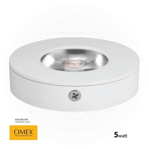 [EO1330-5W] OMEX - Srufac LightLight ROUND 3500k 5W WW