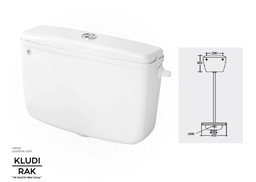 [WR132] RAK - H/L Flush Tank Ceramic white Full set OC38AWHA