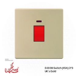[SU34G] D.B DB Switch (45A) 3*3 UK`s Gold