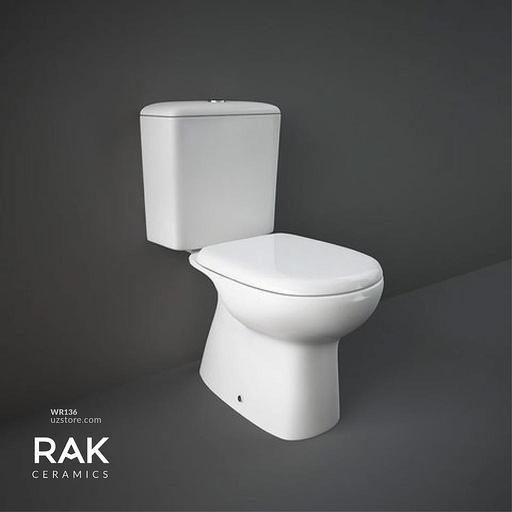 [WR136] RAK - LIWA Water Closet S-trap + Flush Tank & Seat Cover LW17AWHA+LW04AWHA+JM05DSCQRAWHA