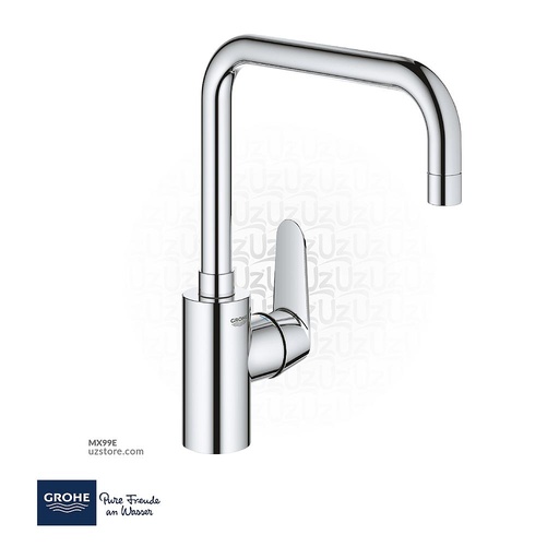 [GR32259003] جروهي يوروديسك كوزموبوليتان  خلاط مغسلة مطبخ بمقبض فردي U-spout L 32259003