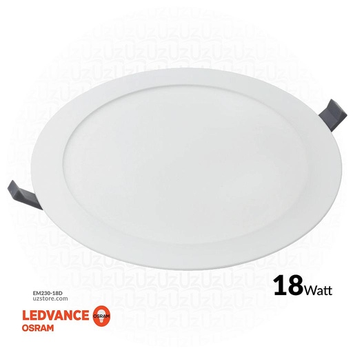 [EM230-18D] OSRAM LED SLIM PANEL DOWN LIGHT ROUND 8" 18W 6500K LPF 1600LM IP20 20X1 30000 HRS