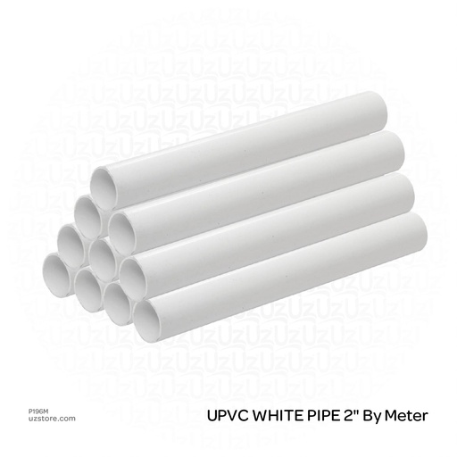[p196m] UPVC WHITE PIPE 2" By Meter