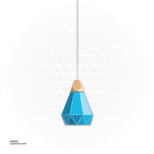 [E1051FL] Pendant Light 7427/1 DARK BLUE
