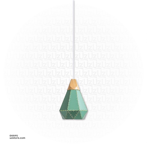 [E1051FG] Pendant Light 7427/1 Olive Green