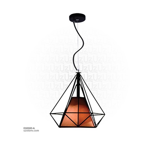 [E1052O-A] Black Diamond Pendant Light 7921/1 COFFEE