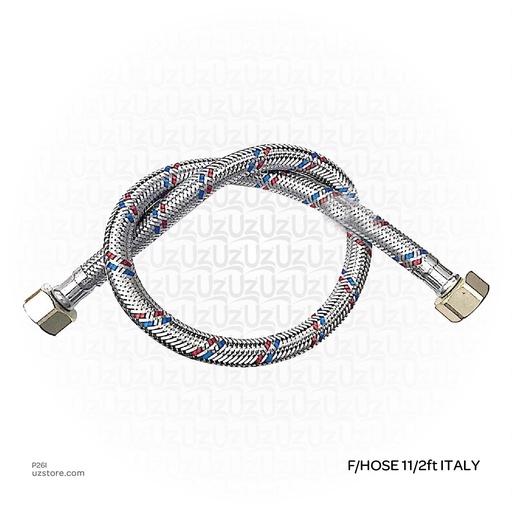 [P26I] SS Flexible Hose 11/2FT ITALY