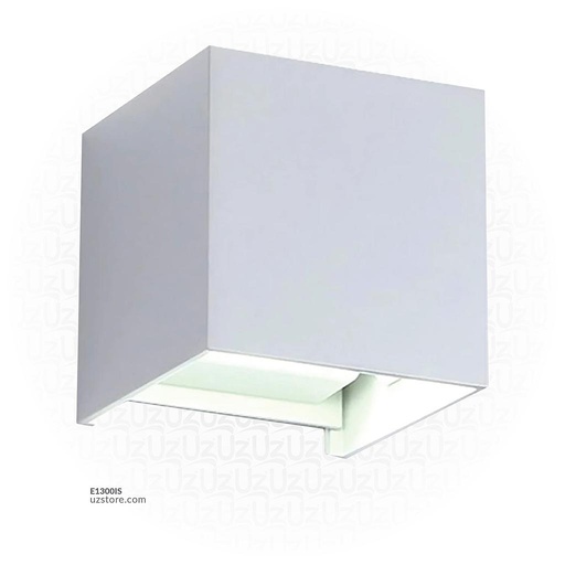 [E1300IS] LED Outdoor Wall LIGHT W37 WW Silver