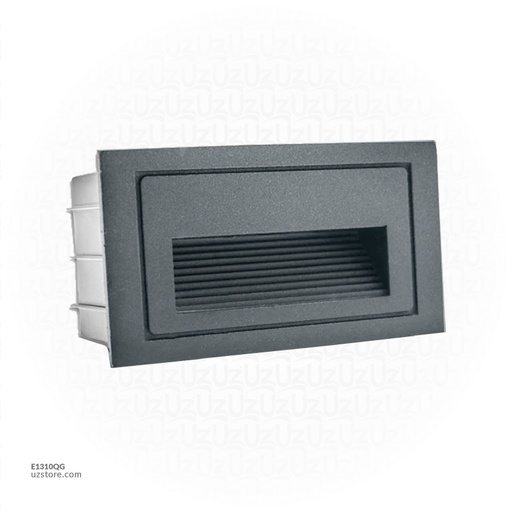 [E1310QG] LED Outdoor Step LIGHT Q03 (SMALL)-3W WW DARK GREY