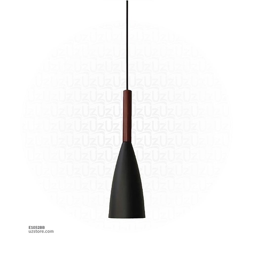 [E1052BB] BLACK Pendant Light 6636/1 