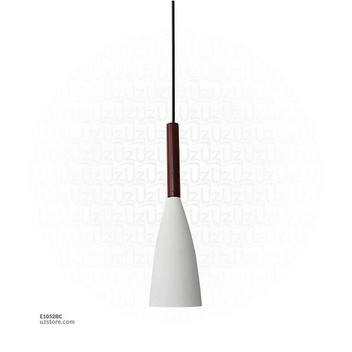 [E1052BC] WHITE Pendant Light 6636/1 