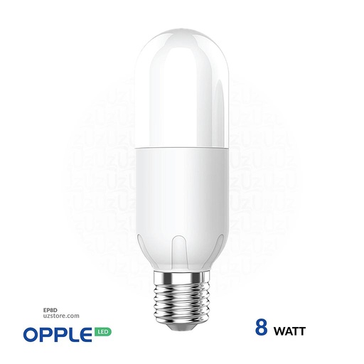 [EP8D] أوبل أضاءة ليد عصوية E27 بقوة 8 واط، 6500 كلفن لون ضوء نهاري أبيض
 800008012200 OPPLE LED Stick Lamp E27