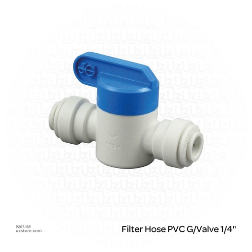 [P267-15P] Filter Hose PVC G/Valve 1/4"