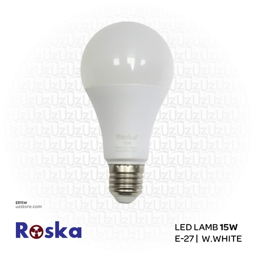[ER15W] ROSKA 15W E-27 لمبة ب ضوء أصفر
