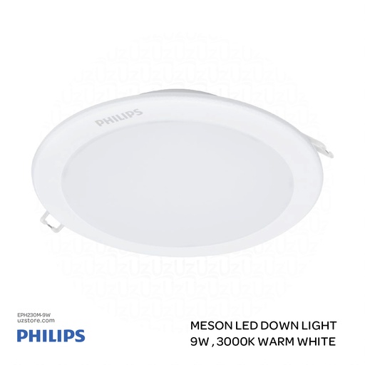 [EPH230M-9W] PHILIPS 59449 Meson LED Down Light 4.13 Inch, 105 9W , 3000K Warm White 915005746801
