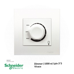 [SSV317] Light Dimmer ( 1000 w) 1pin 3*3 Schneider Vivace