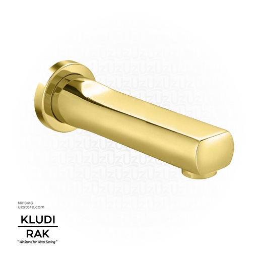 [MX1341G] KLUDI RAK Polaris Wall-Mounted Bath Spout DN 15, 
Gold RAK10007.GD1