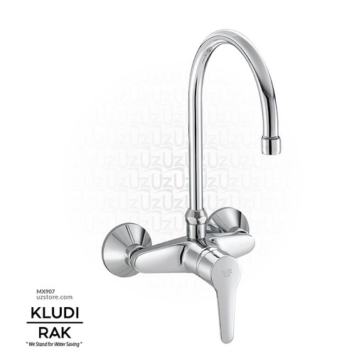 [MX907] KLUDI RAK Polaris Wall-Mounted Single Lever Sink Mixer DN 15, 
Swivel Spout RAK10028SU-03