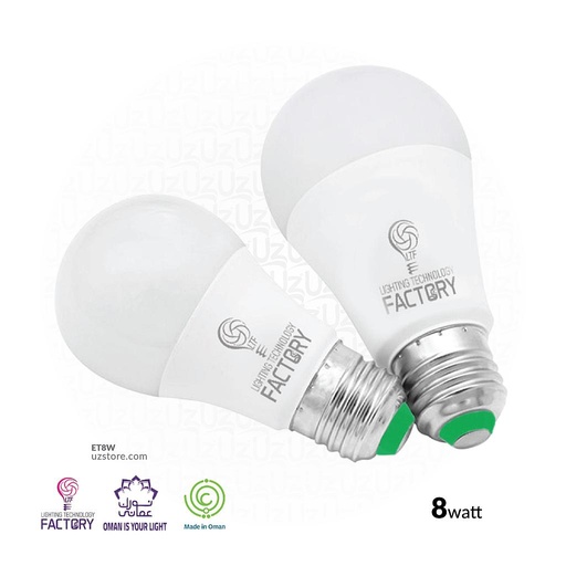 [ET8W] LTF 8W E-27 LED Lamb Alpha W.White