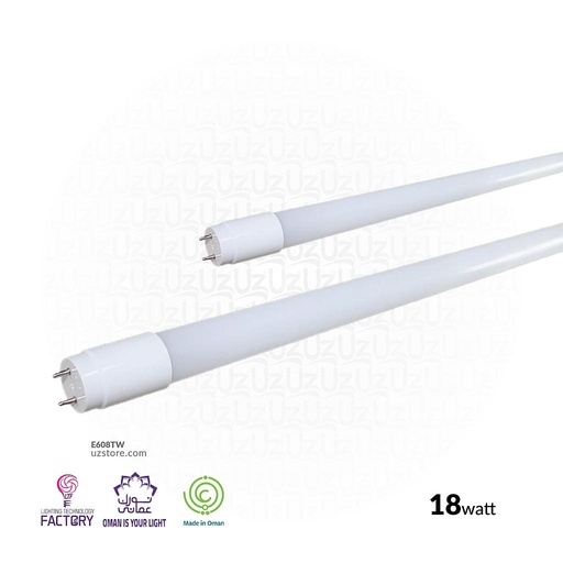 [E608TW] LTF 18W 4Ft T8 Tube Led Lota W.White